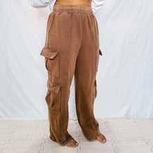 Load image into Gallery viewer, Cabin Nights Cargo Sweatpants | COFFEE (1 medium &amp; 1 large left)
