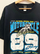 Load image into Gallery viewer, East Coast Motorcycle Graphic Tee | BLACK (1 S/M left)
