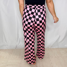 Load image into Gallery viewer, Hattie Checkered Pant | BLACK PINK
