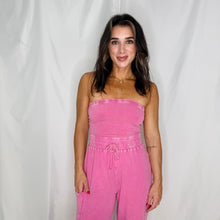 Load image into Gallery viewer, Summer Soirée Cargo Jumpsuit | PINK (1 medium &amp; 1 large left)

