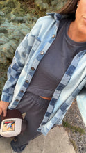 Load image into Gallery viewer, Checked Out Shacket | BLUE
