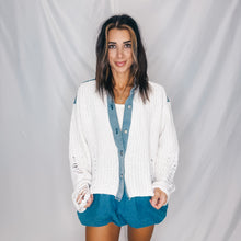 Load image into Gallery viewer, On Edge Distressed Button Up | DENIM MIX (2 M/L left)
