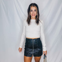 Load image into Gallery viewer, Take Me Back Top | IVORY BLACK MIX (1 small left)

