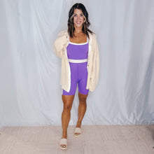 Load image into Gallery viewer, Seize the Day Romper | PURPLE
