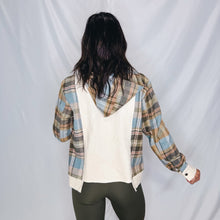 Load image into Gallery viewer, Walk on By Lightweight Shacket | IVORY MULTI (J26) (1 large left)
