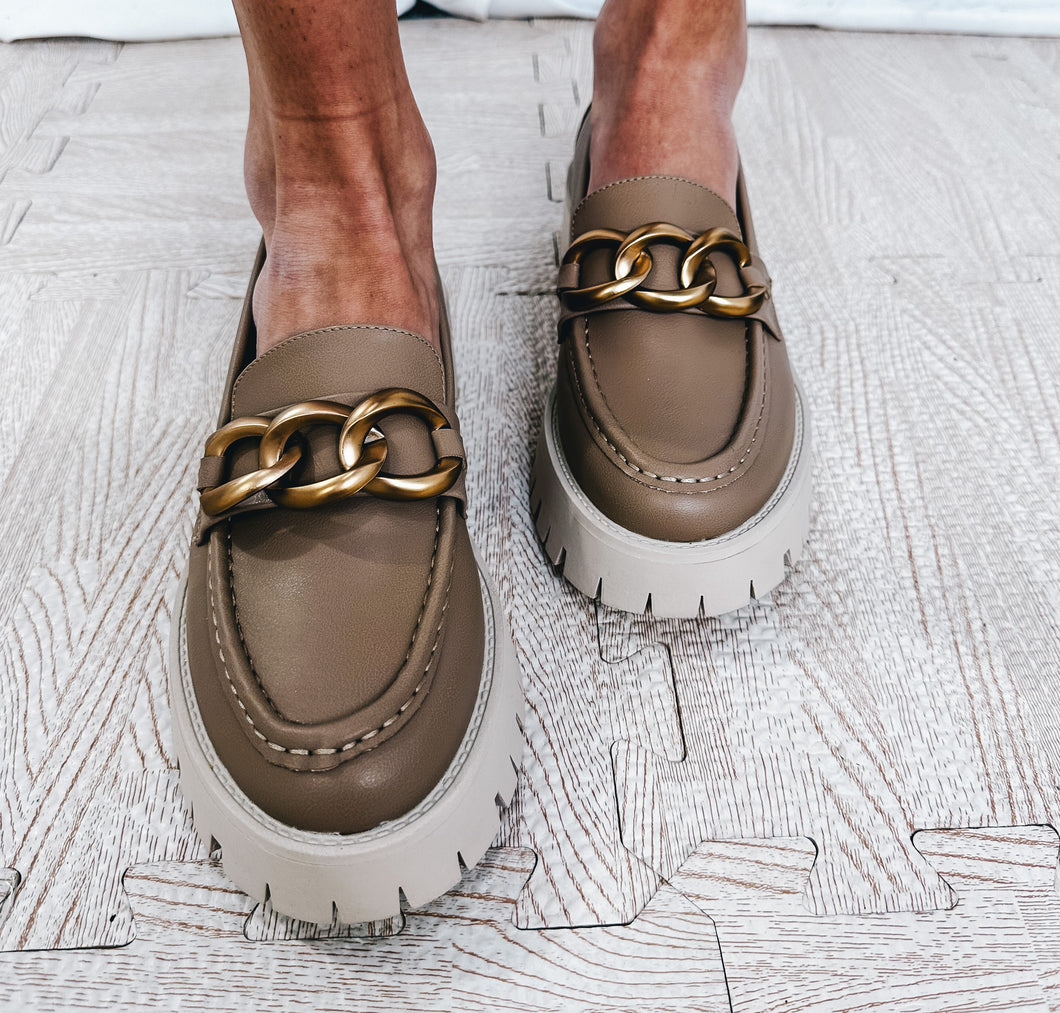 Sutton Platform Loafers | TAUPE (1 size 5.5 & 6 left)