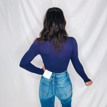 Load image into Gallery viewer, Caught up in You Twist Front Bodysuit | DEEP PURPLE
