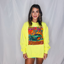 Load image into Gallery viewer, Kill em’ with Kindness Crewneck | NEON MIX
