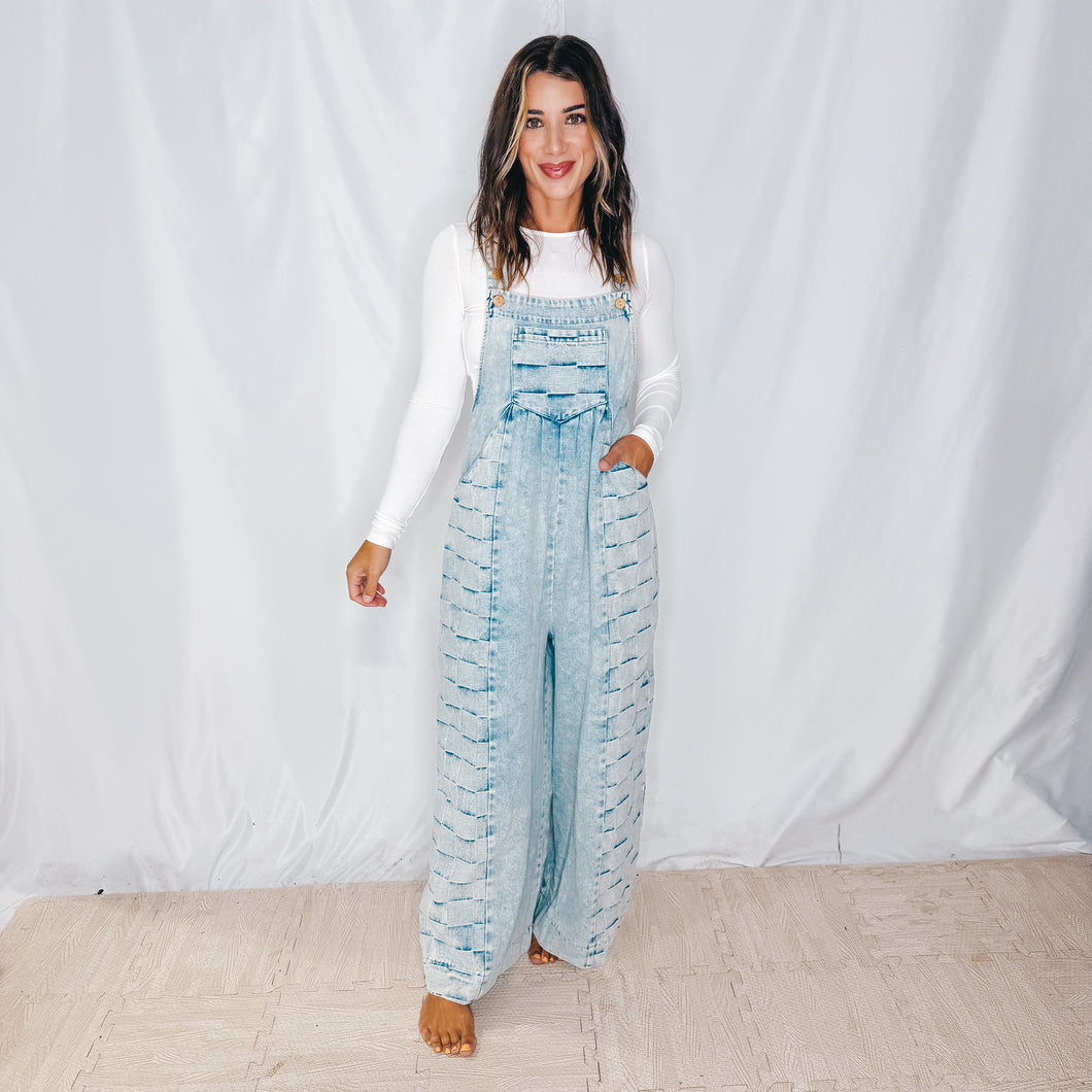 Check On Me Overalls | DENIM (1 small left)