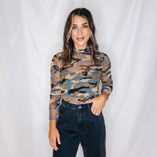 Load image into Gallery viewer, Can’t See Me Mesh Top | CAMO

