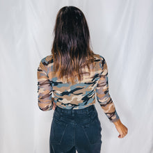 Load image into Gallery viewer, Can’t See Me Mesh Top | CAMO
