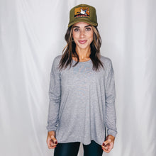 Load image into Gallery viewer, Essential Buttery Soft Long Sleeve Top | GREY
