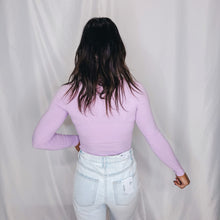 Load image into Gallery viewer, Essential Ribbed Bodysuit | LAVENDER (1 XS &amp; 1 small left)
