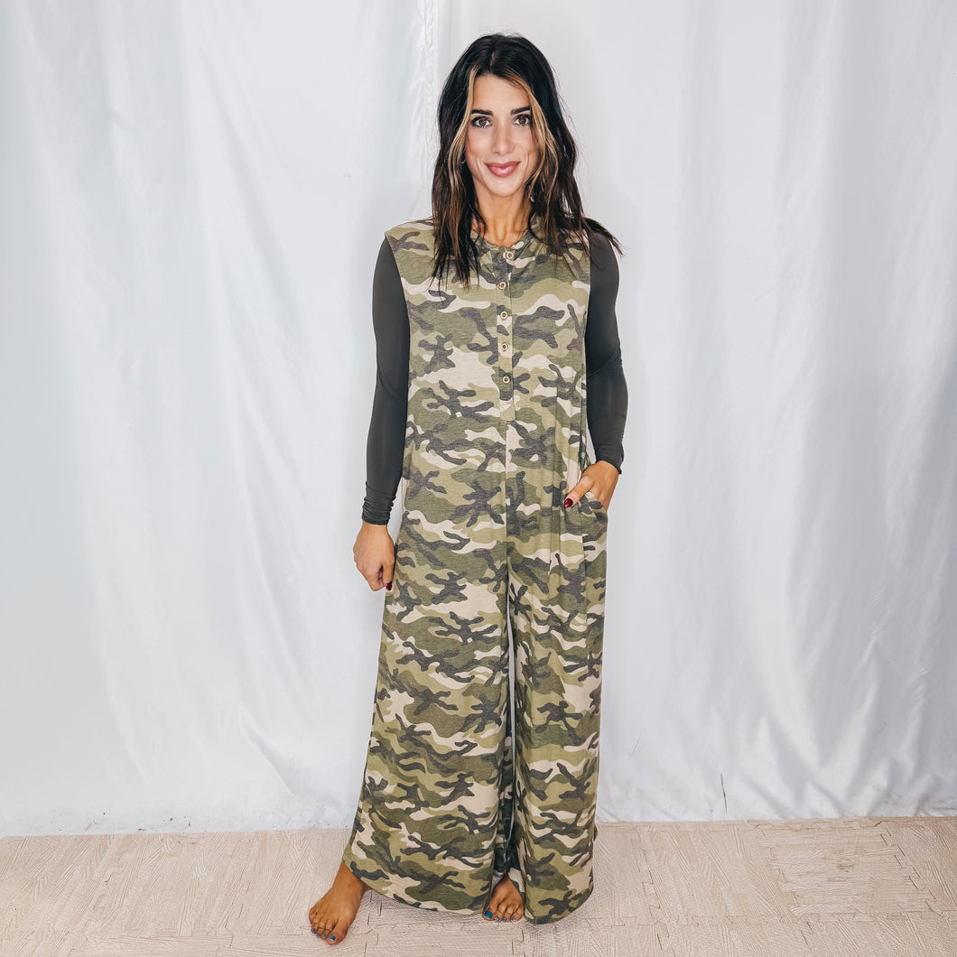 Double Take Jumpsuit | OLIVE MULTI (1 small & 1 large left)
