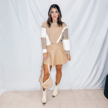 Load image into Gallery viewer, Front Runner Leather Skirt | BEIGE (1 small &amp; 1 large left)
