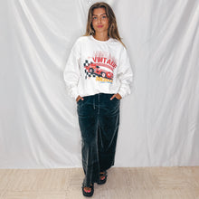 Load image into Gallery viewer, Vintage Car Race Club Crewneck | WHITE MIX
