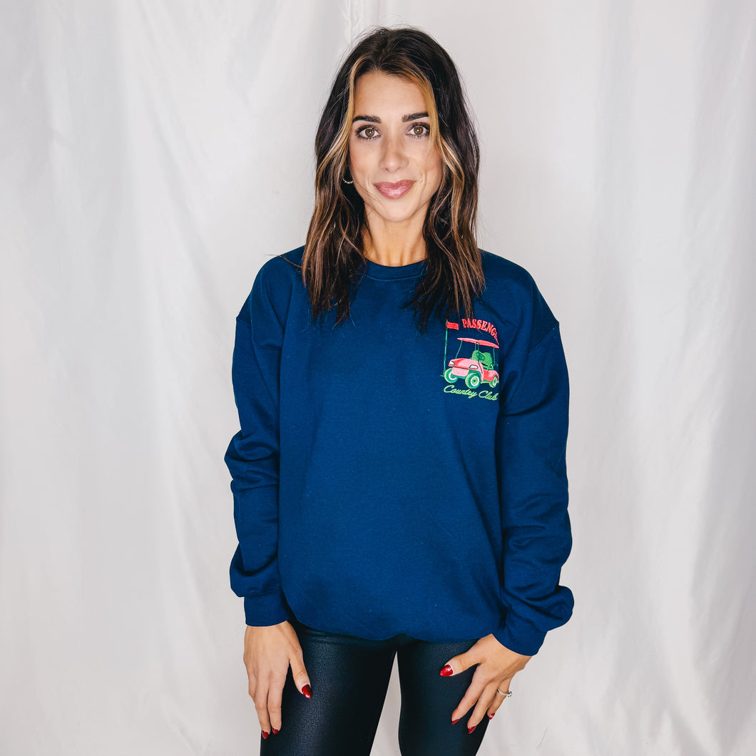 Passenger Princess Embroidered Crewneck | NAVY MULTI (1 L/XL left)