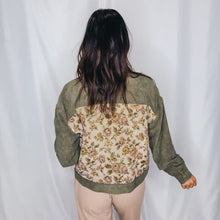 Load image into Gallery viewer, Floral for Days Button Up | OLIVE MIX (1 medium left)
