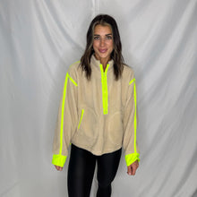 Load image into Gallery viewer, Pop Off Sherpa Half Zip | OATMEAL MIX (1 small &amp; 1 XL left)
