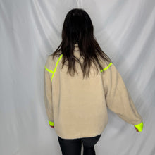 Load image into Gallery viewer, Pop Off Sherpa Half Zip | OATMEAL MIX (1 small &amp; 1 XL left)
