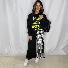 Load image into Gallery viewer, Pray More Worry Less Crewneck | BLACK
