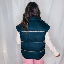 Load image into Gallery viewer, Rhinestone Rock Puffer Vest | BLACK (1 small left)

