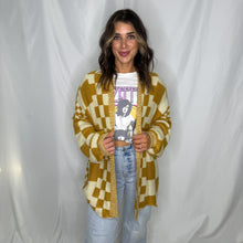 Load image into Gallery viewer, Check Her Out Cardigan | MUSTARD MIX
