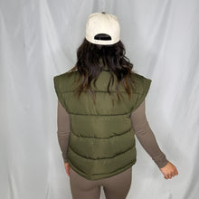 Load image into Gallery viewer, Fall Days Puffer Vest | OLIVE
