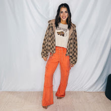 Load image into Gallery viewer, Check the Spot Zip Up | MOCHA (1 small left)
