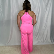 Load image into Gallery viewer, Jet Lagged Ribbed Set | NEON PINK
