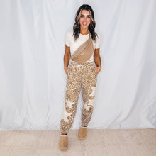Load image into Gallery viewer, Fiercely Starry Eyed Joggers | LEOPARD (1 large &amp; 1 XL left)
