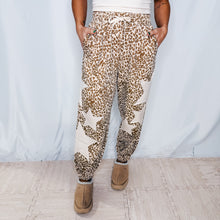 Load image into Gallery viewer, Fiercely Starry Eyed Joggers | LEOPARD (1 large &amp; 1 XL left)
