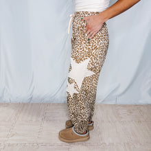 Load image into Gallery viewer, Fiercely Starry Eyed Joggers | LEOPARD (1 large &amp; 1 XL left)
