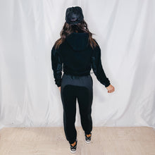 Load image into Gallery viewer, Lounging in Style Hooded Set | BLACK (1 small left)
