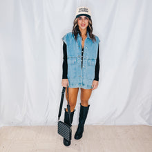 Load image into Gallery viewer, The Must Have Vest | DENIM (I13)(1 medium &amp; 1 large left)
