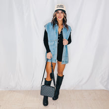 Load image into Gallery viewer, The Must Have Vest | DENIM (I13)(1 medium &amp; 1 large left)
