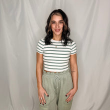 Load image into Gallery viewer, Seeing Stripes Top | SAGE MULTI (1 small left)
