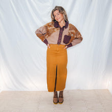 Load image into Gallery viewer, Chasing Sunsets Midi Skirt | CINNAMON (D5)
