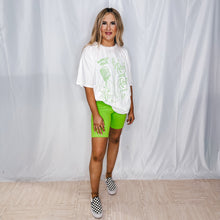 Load image into Gallery viewer, Bright Future Biker Shorts | NEON LIME (1 small left)
