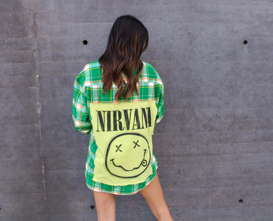 Nirvana Vintage Band Flannel