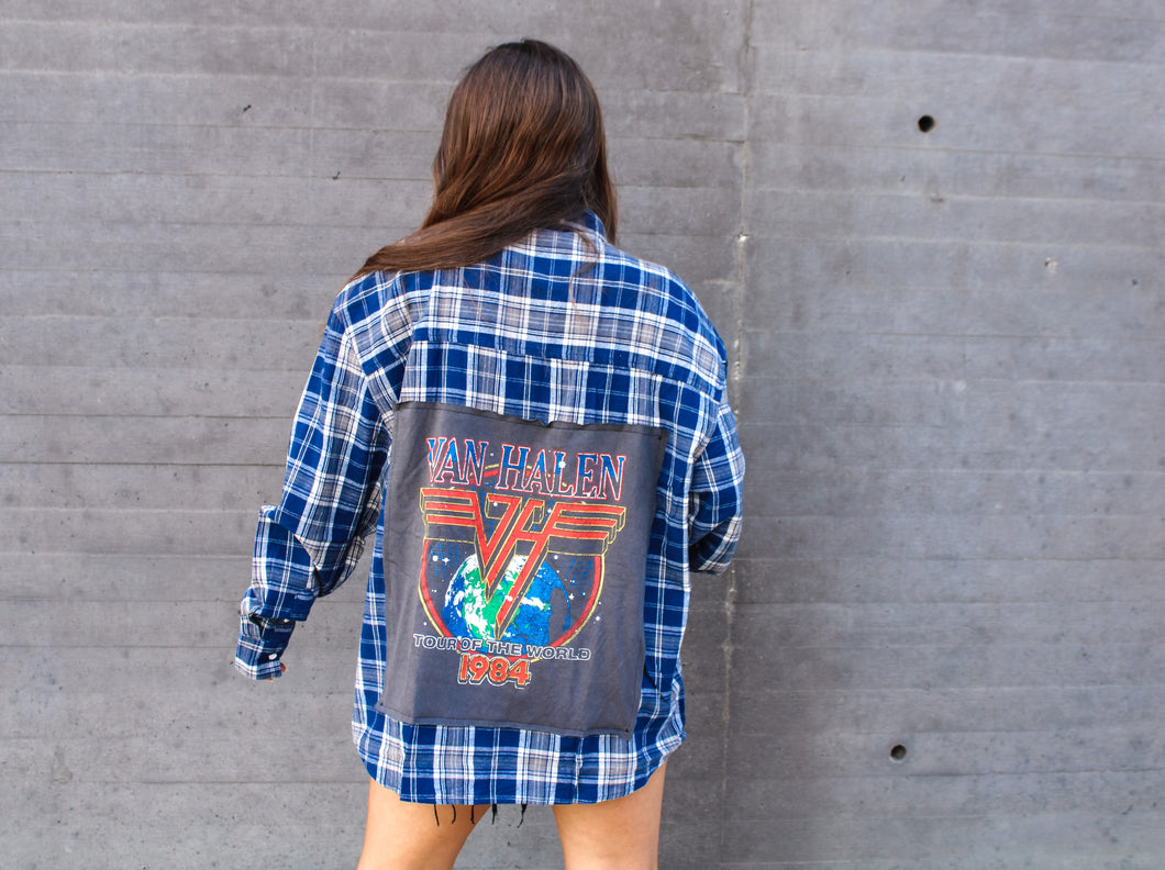 Van Halen Vintage Band Flannel