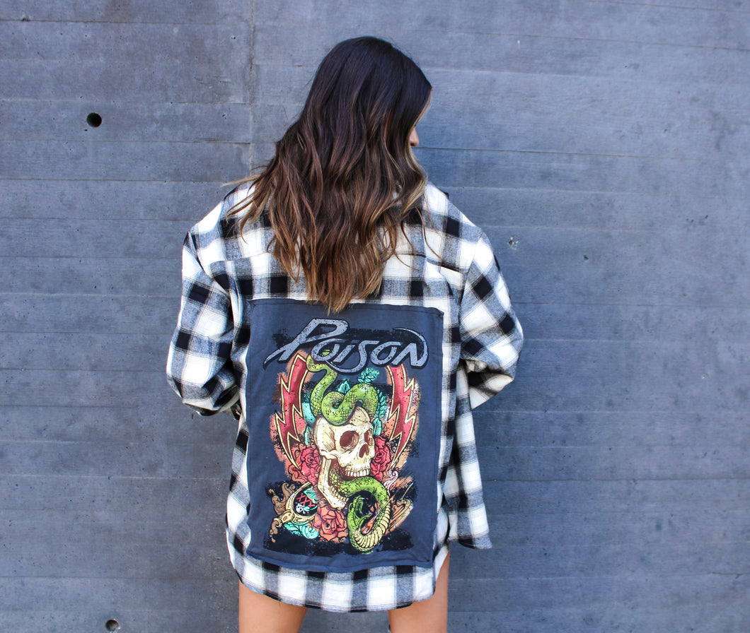 Poison Vintage Band Flannel