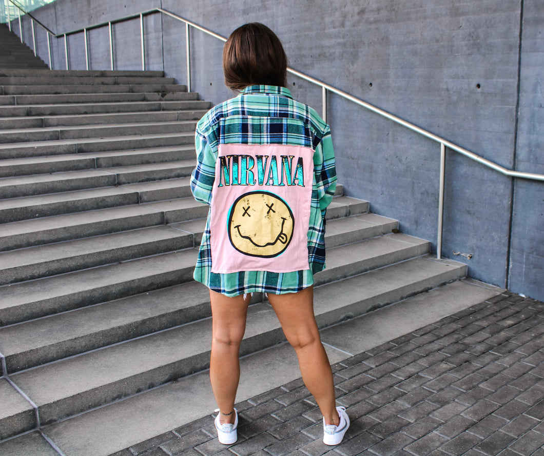 Nirvana Vintage Band Flannel