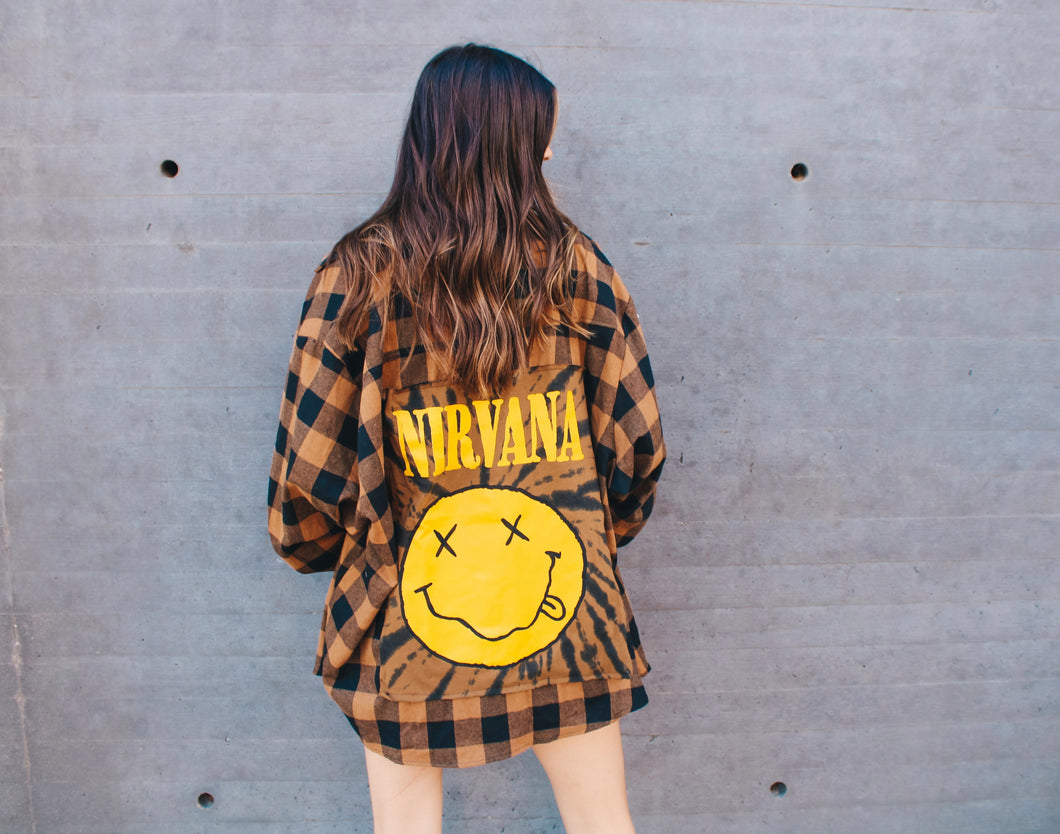 Nirvana Vintage Band Flannel