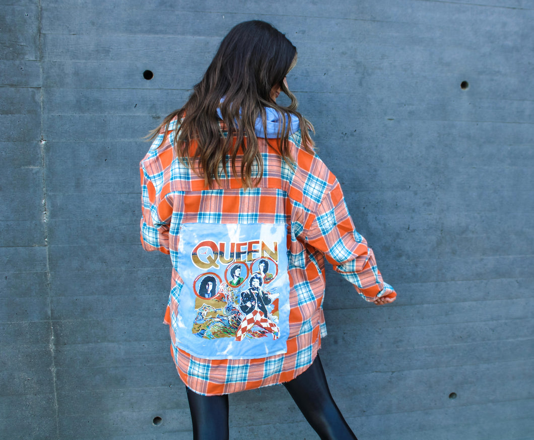 Queen Vintage Band Flannel