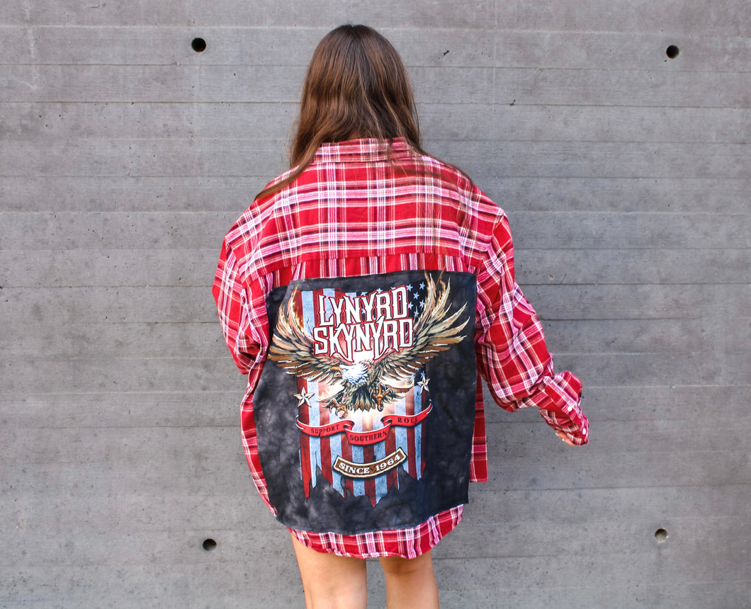 Lynyrd Skynard Vintage Band Flannel